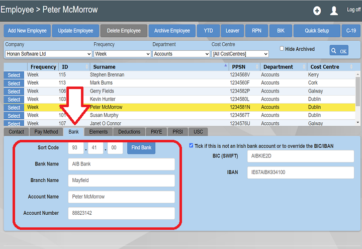 Paypath Report Paying employees using Credit Transfer - Payback Payroll Software