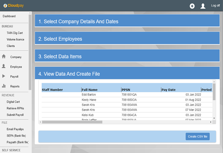 Data Extract
